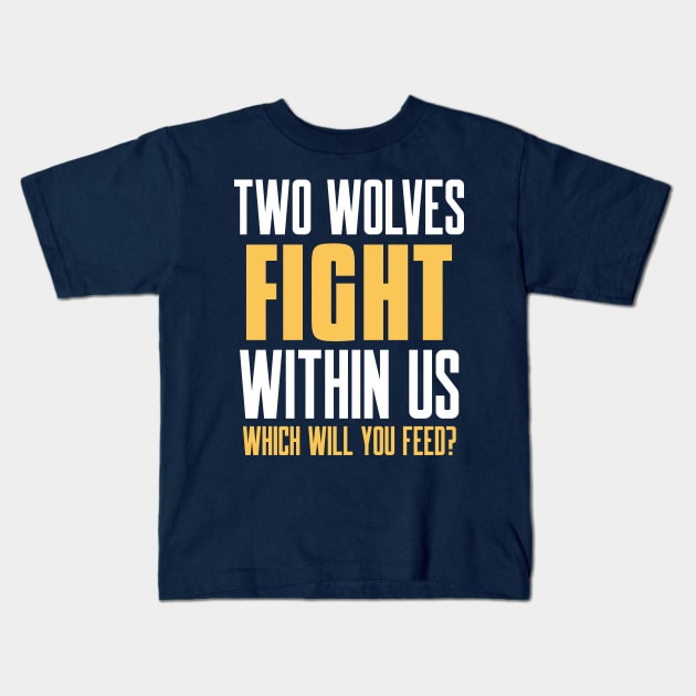 Wolf Howling T-shirt Kids T-Shirt by Rhyno Tees